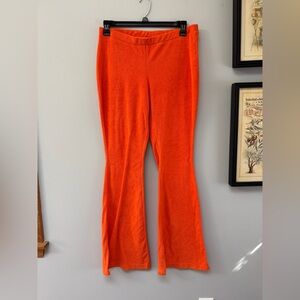 Juicy Couture Orange Flare Pants Size Large